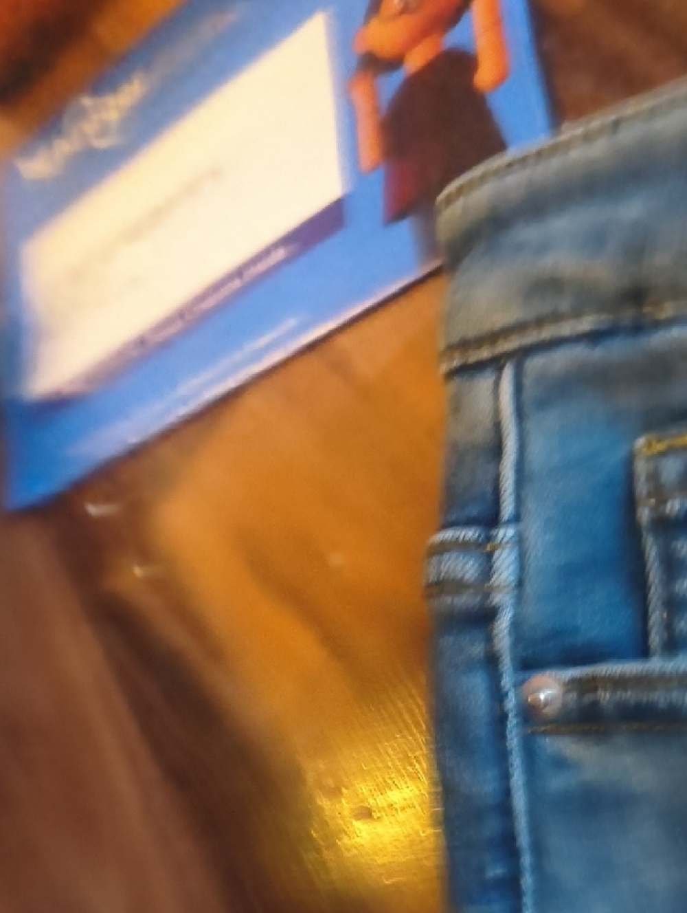 Women's Cropped Skinny Sherpa-Lined Jeans - Blue Jeans (Petite 27) - Picture 7 of 13